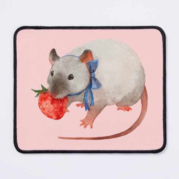 Item preview, Cute Siamese Rat with Strawberry designed and sold by You Store.