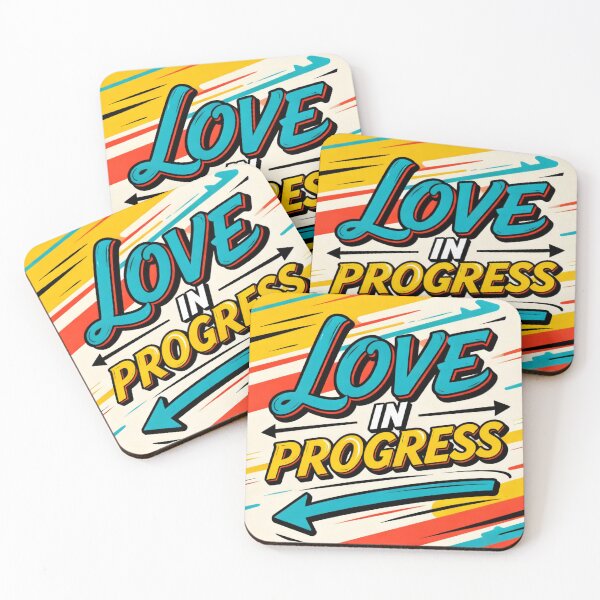 Item preview, Love in Progress | Modern Relationship Art designed and sold by FreeFromDefault.