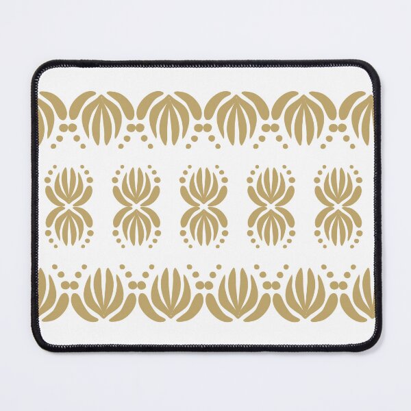 Item preview, clear background and Antique Gold Abstract Floral Seamless Fabric Pattern designed and sold by DualEnergy.