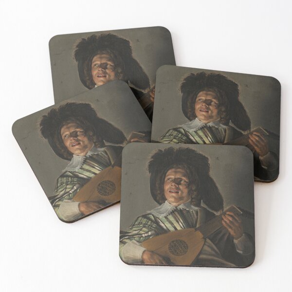Item preview, Lute Player Vintage Portrait: Music Room Wall Art designed and sold by SavageVision.