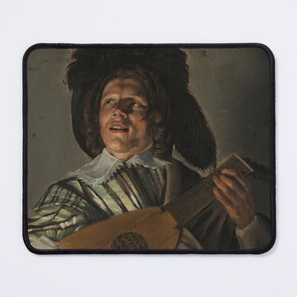 Item preview, Lute Player Vintage Portrait: Music Room Wall Art designed and sold by SavageVision.