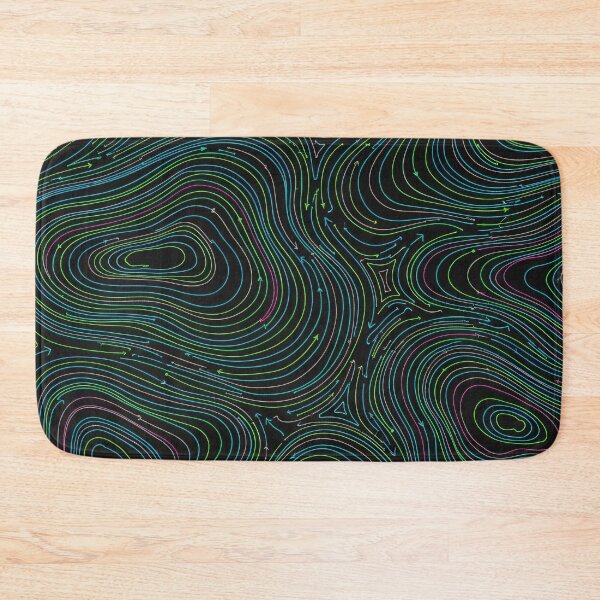 Item preview, Neon Flow Topography designed and sold by Kaleidoscope Print.