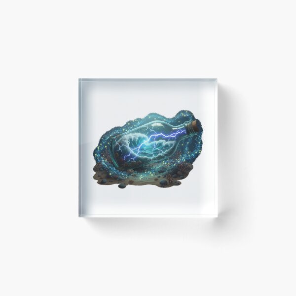 Item preview, The Captured Tempest | Pirate  Storm in a Bottle | Abyssal Magic Art designed and sold by Thaliandra.