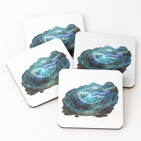 Item preview, The Captured Tempest | Pirate  Storm in a Bottle | Abyssal Magic Art designed and sold by Thaliandra.