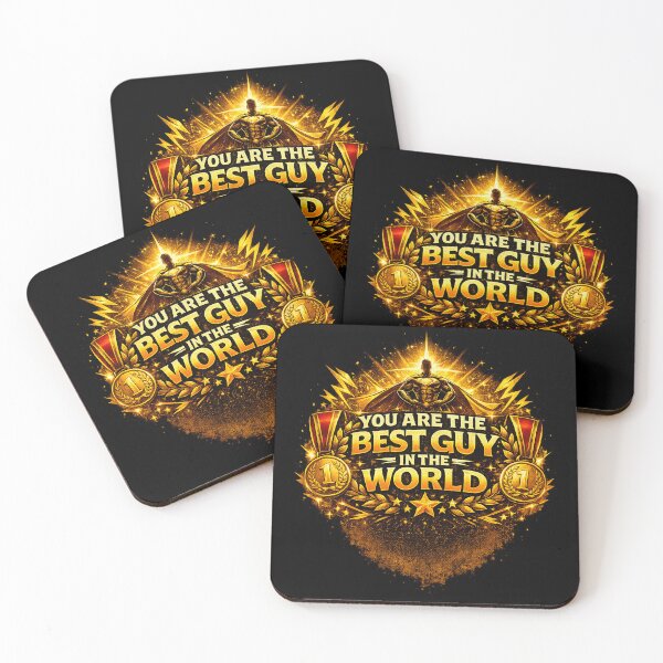 Item preview, You Are The Best Guy In The World – Powerful Gold Motivational Design for Confident Men, Perfect Gift for Boyfriend, Husband, Dad & Gym Lovers designed and sold by QYNOX.
