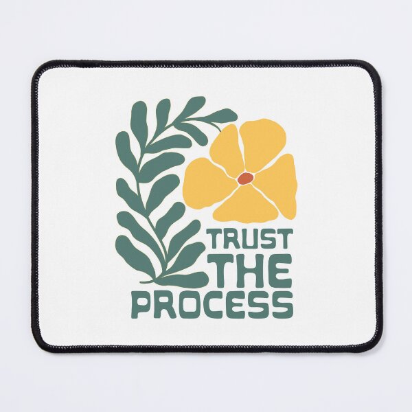 Item preview, Trust the Process – Retro Floral Motivation Art designed and sold by andry01.