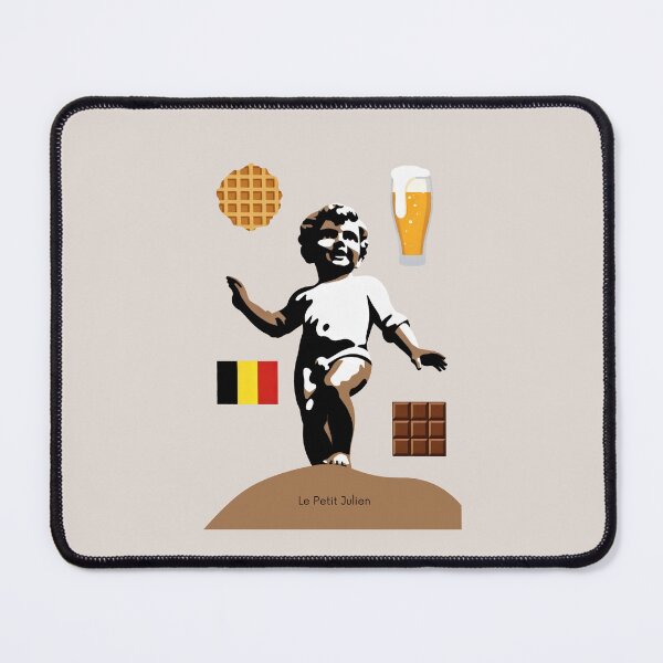 Item preview, Belgian Icons Minimal Art – Beer, Waffle & Chocolate designed and sold by SplashTastic.