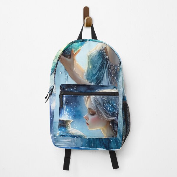 Item preview, Aquarius Moonwater Fairy – Celestial Keeper of Starlight designed and sold by Dream Bloom Gallery.