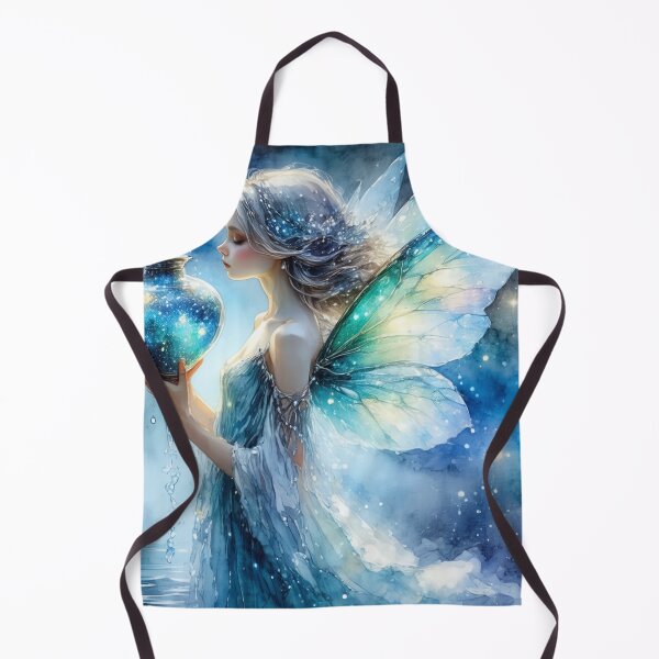 Item preview, Aquarius Moonwater Fairy – Celestial Keeper of Starlight designed and sold by Dream Bloom Gallery.