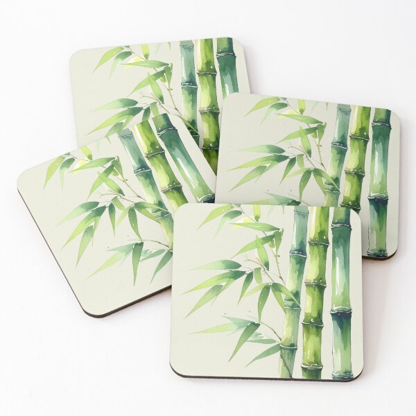 Item preview, Green bamboo stalks designed and sold by LiskoDesign.