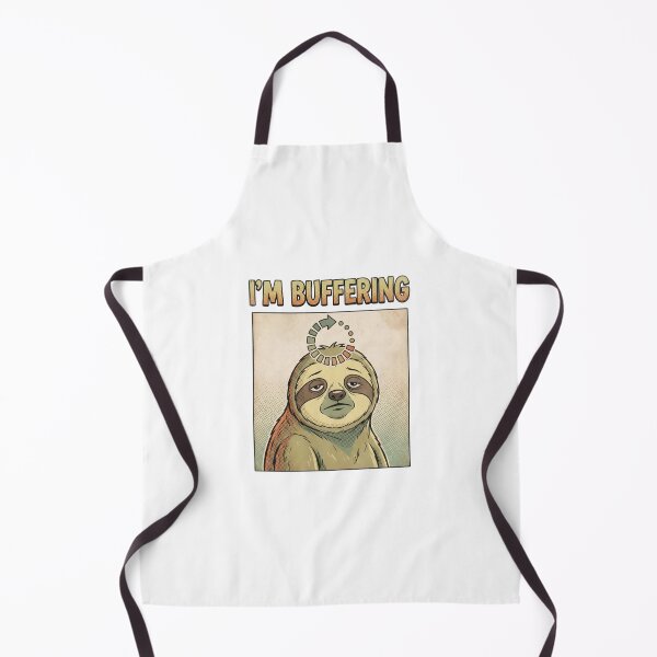 Item preview, Im Buffering Funny Sloth Retro Comic Style designed and sold by Fenay Designs.