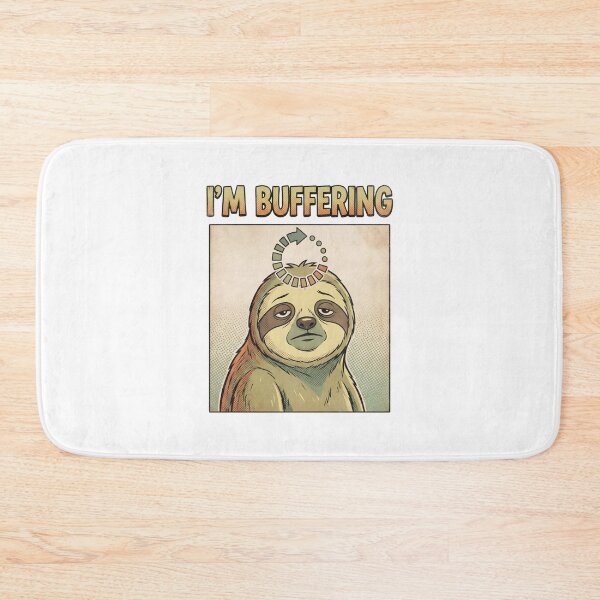 Item preview, Im Buffering Funny Sloth Retro Comic Style designed and sold by Fenay Designs.