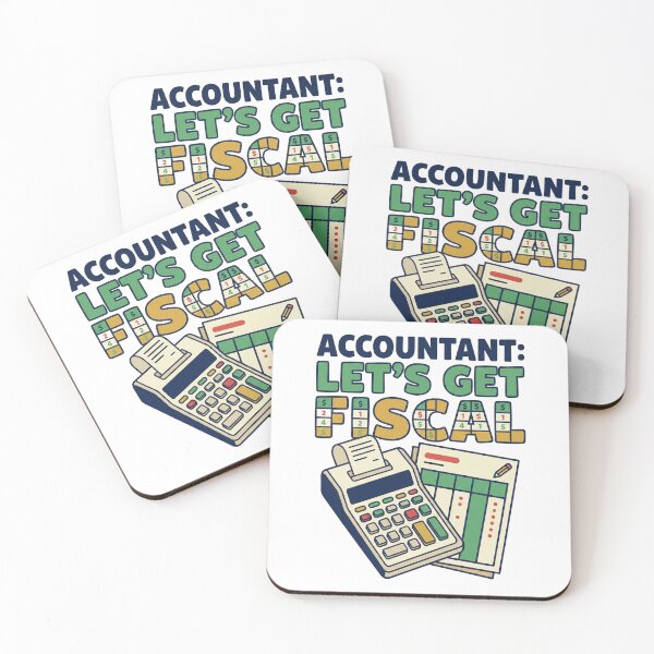 Item preview, Accountant Let's Get Fiscal Funny CPA Tax Pun  designed and sold by The Junto Shop.