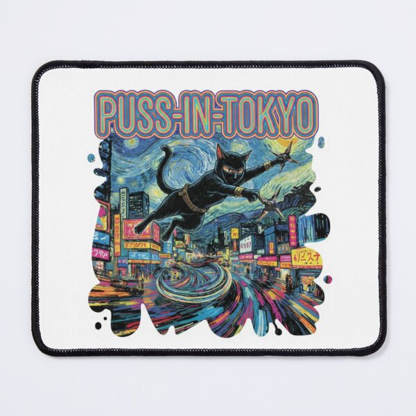 Item preview, Puss-in-Tokyo – Viral Drop 2026 Sticker designed and sold by Imaginarium of Chaos falcon88 .