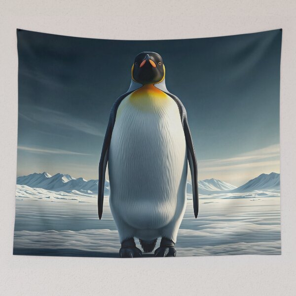 Item preview, Regal Chill – The King Penguin designed and sold by PawPrintedArt.