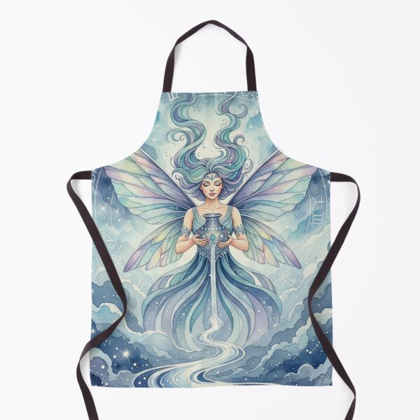 Item preview, Aquarius Celestia – The Cosmic Water Bearer Fairy designed and sold by Dream Bloom Gallery.