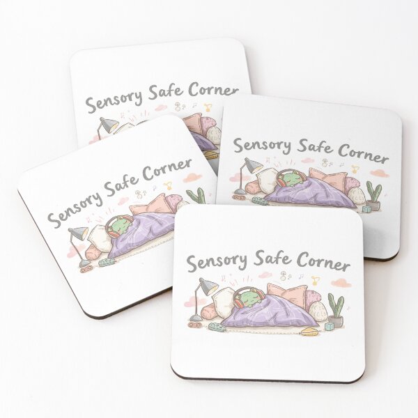 Item preview, Sensory Safe Corner - Neurodivergent Relief Sticker designed and sold by OrikuStudio.