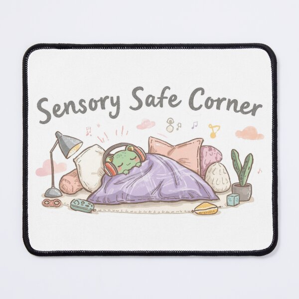 Item preview, Sensory Safe Corner - Neurodivergent Relief Sticker designed and sold by OrikuStudio.