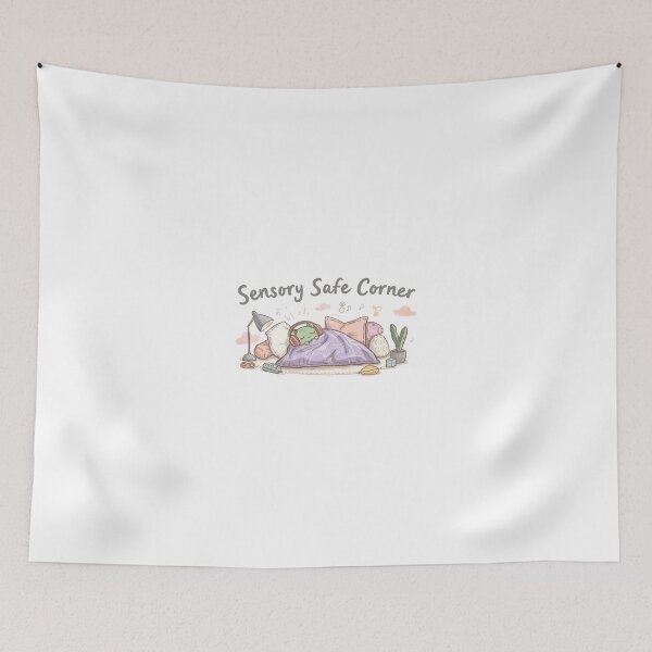 Item preview, Sensory Safe Corner - Neurodivergent Relief Sticker designed and sold by OrikuStudio.