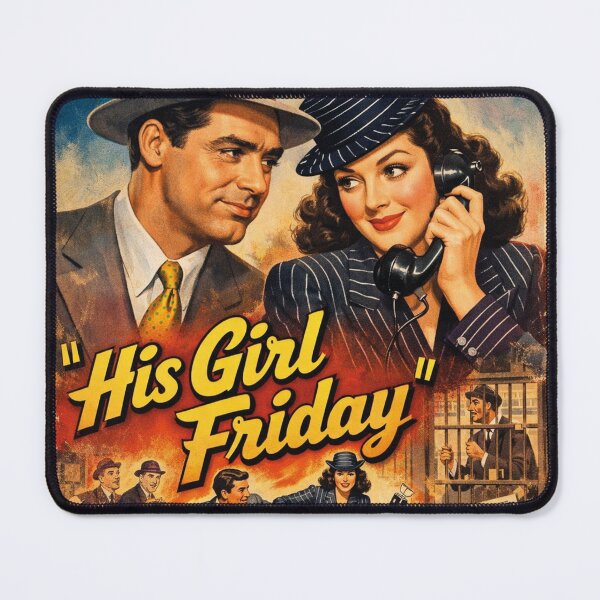 Item preview, His Girl Friday, film designed and sold by Mauswohn.