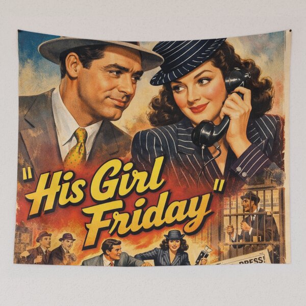 Item preview, His Girl Friday, film designed and sold by Mauswohn.