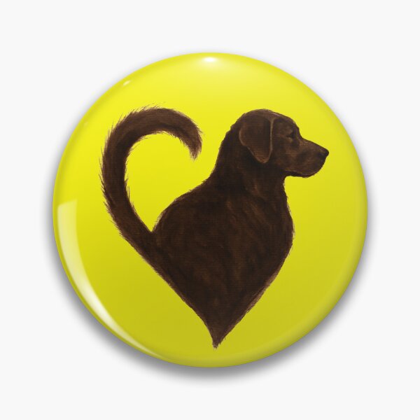 Artikelvorschau, Yellow Big Dog Heart - Heart for Dogs - Dog lovers  entworfen und verkauft von AnjaLiaDesigns.