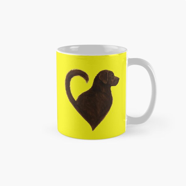 Item preview, Yellow Big Dog Heart - Heart for Dogs - Dog lovers  designed and sold by AnjaLiaDesigns.