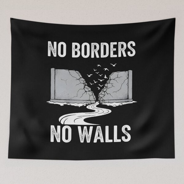 Item preview, No Borders, No walls designed and sold by Uglyandcute.
