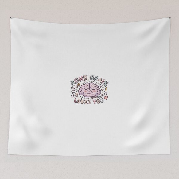 Item preview, ADHD Brain Loves You - Neurodivergent Pride Sticker designed and sold by OrikuStudio.