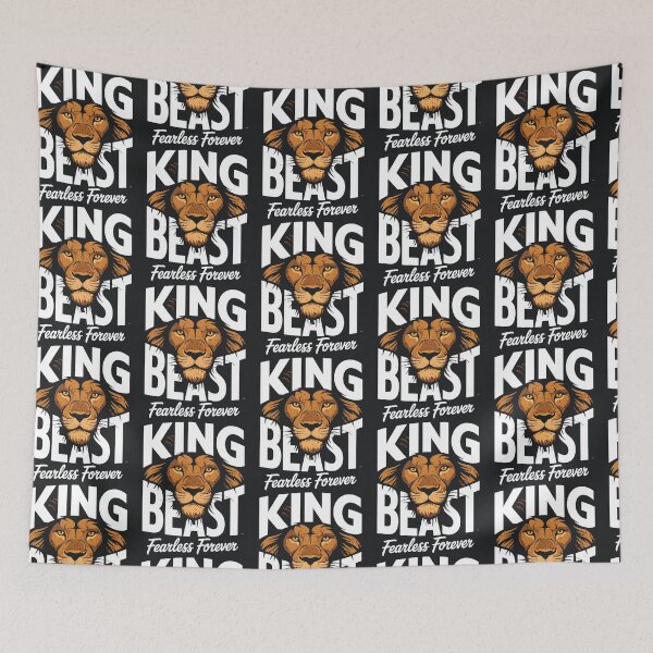 Item preview, King Beast Lion– Fearless Courage Roaring Power Art designed and sold by Taans-Creation.