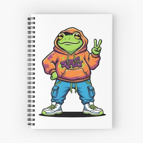 Item preview, FUNNY STREETWEAR FROG CHARACTER designed and sold by KISHNAY-FASHION.