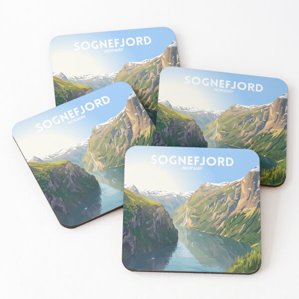 Item preview, Sognefjord Noruega - Arte de viaje designed and sold by Marciolini.