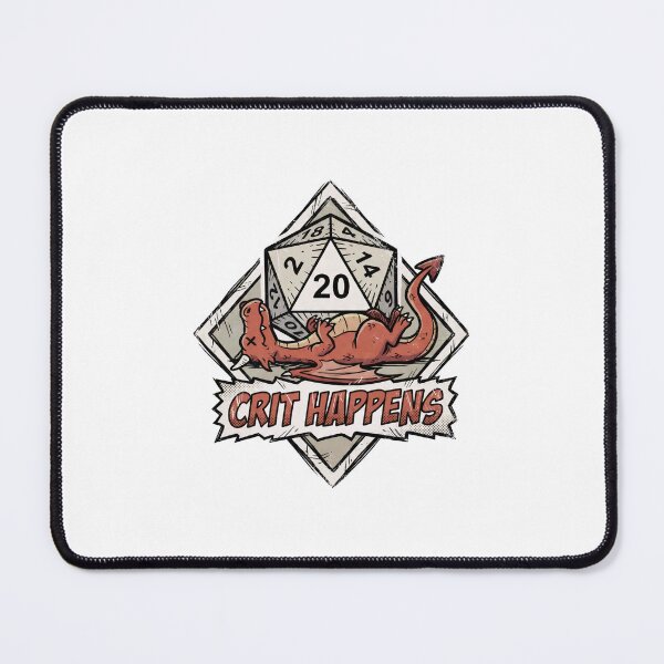 Item preview, Crit Happens Red Dragon RPG Dice Funny designed and sold by Fenay Designs.