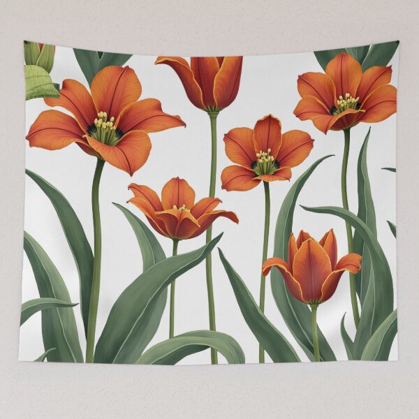 Item preview, Amber Flame Tulips – Radiant Botanical Elegance designed and sold by Oonward2021.