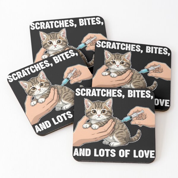 Item preview, Scratches, Bites, and Lots of Love - Cute Kitten Vet Life designed and sold by Trendora Stor.