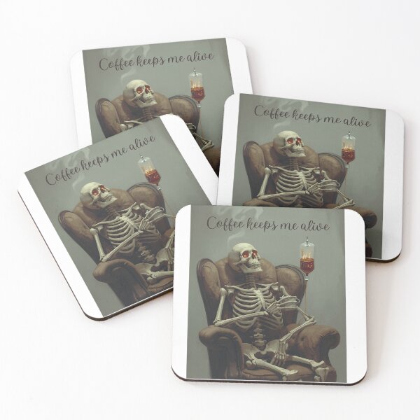 Item preview, Coffee Skeleton designed and sold by NellieBearApparel.