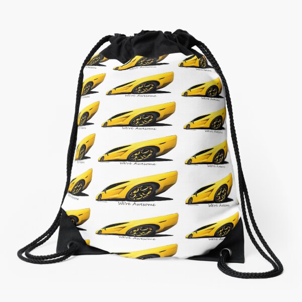 Super Car Art #15 We're Awesome Drawstring Bag