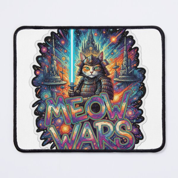 Item preview, Meow Wars – Viral Drop 2026 Sticker designed and sold by Imaginarium of Chaos falcon88 .