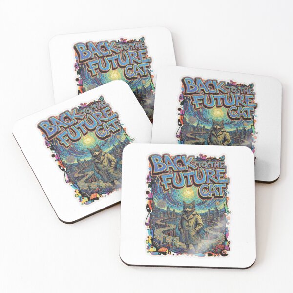 Item preview, Back to the Future Cat – Viral Drop 2026 Sticker designed and sold by Imaginarium of Chaos falcon88 .