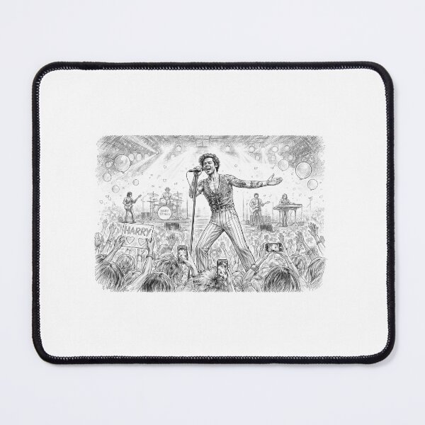 Item preview, Live Concert Sketch Illustration – Music Performance Line Art Harry Styles inspired designed and sold by SmartProof Branding.