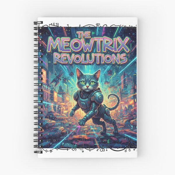 Item preview, The Meowtrix Revolutions – Viral Drop 2026 Sticker designed and sold by Imaginarium of Chaos falcon88 .