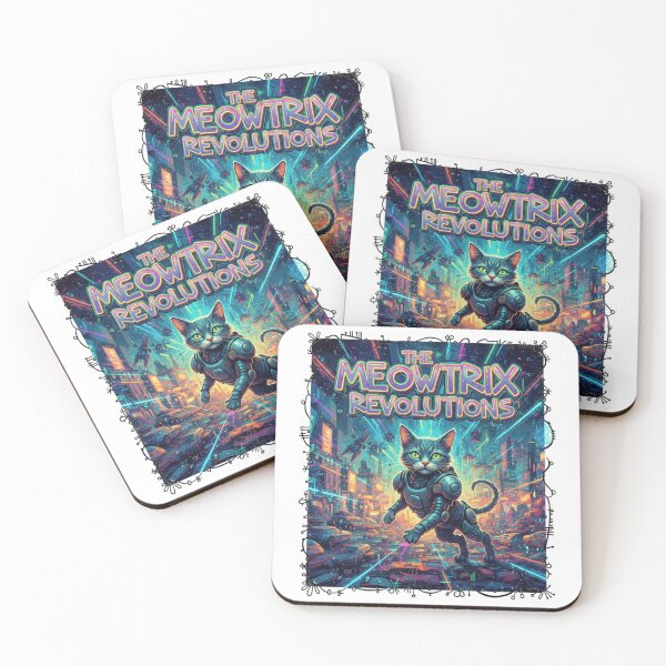 Item preview, The Meowtrix Revolutions – Viral Drop 2026 Sticker designed and sold by Imaginarium of Chaos falcon88 .