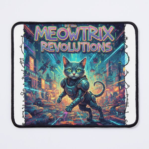 Item preview, The Meowtrix Revolutions – Viral Drop 2026 Sticker designed and sold by Imaginarium of Chaos falcon88 .