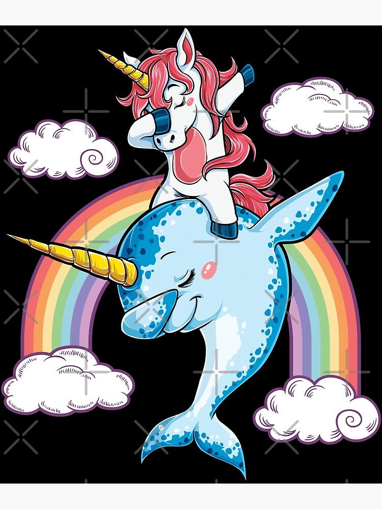 Dabbing Unicorn Narwhal T shirt Squad Girls Kids Rainbow Unicorns Gifts  Party Greeting Card for Sale by LiqueGifts