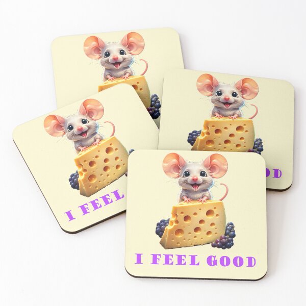 Item preview, Mouse with a cheese. I feel good. designed and sold by Natart1004.