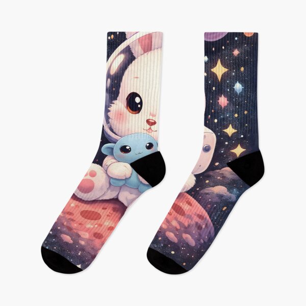Item preview, Cute Bunny Astronaut in Space designed and sold by SoulenCify.