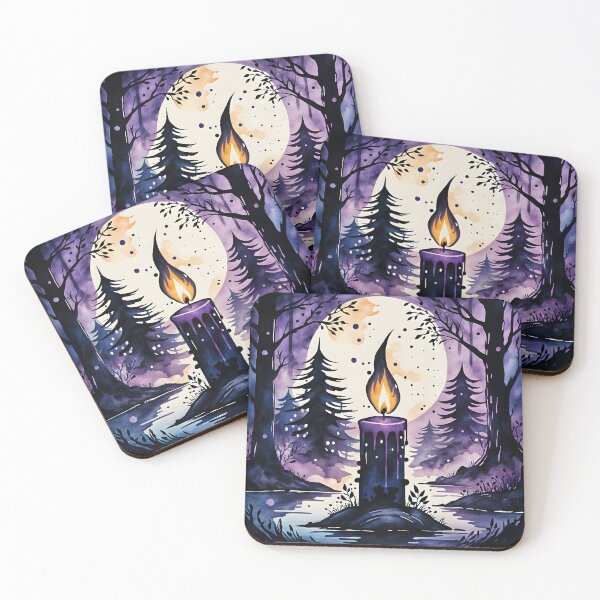 Item preview, Mysterious Candle in a Forest, Ai Generated Art  designed and sold by ACC .