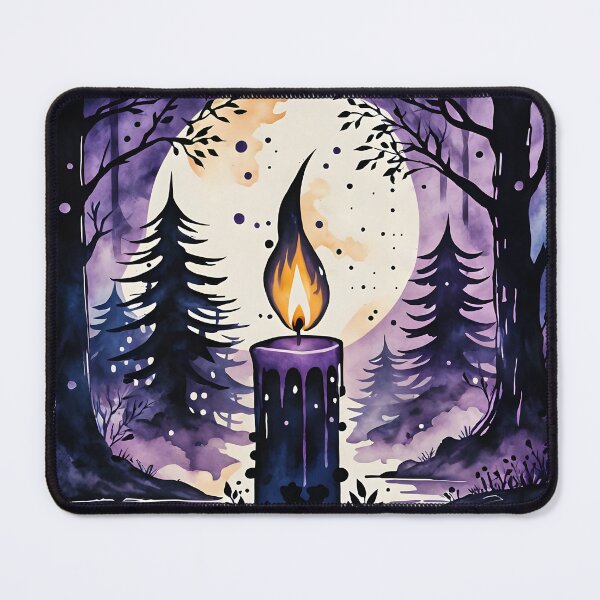 Item preview, Mysterious Candle in a Forest, Ai Generated Art  designed and sold by ACC .