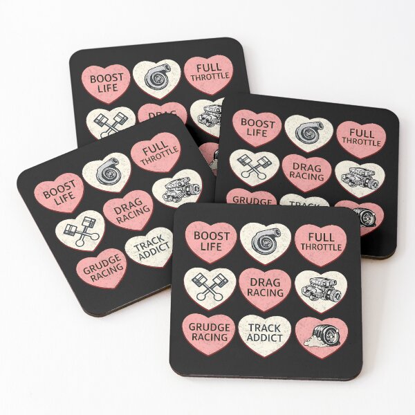 Item preview, Drag Racing Candy Hearts Valentine designed and sold by CarantinedChaos.