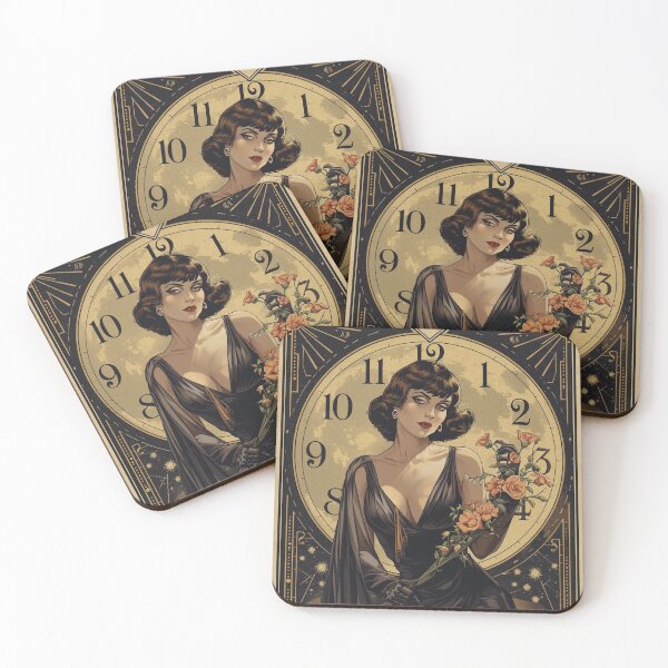 Item preview, Flower Moon Tarot Card Noir Pin-Up Femme Fatale Art Deco Occult designed and sold by MissSaylor.